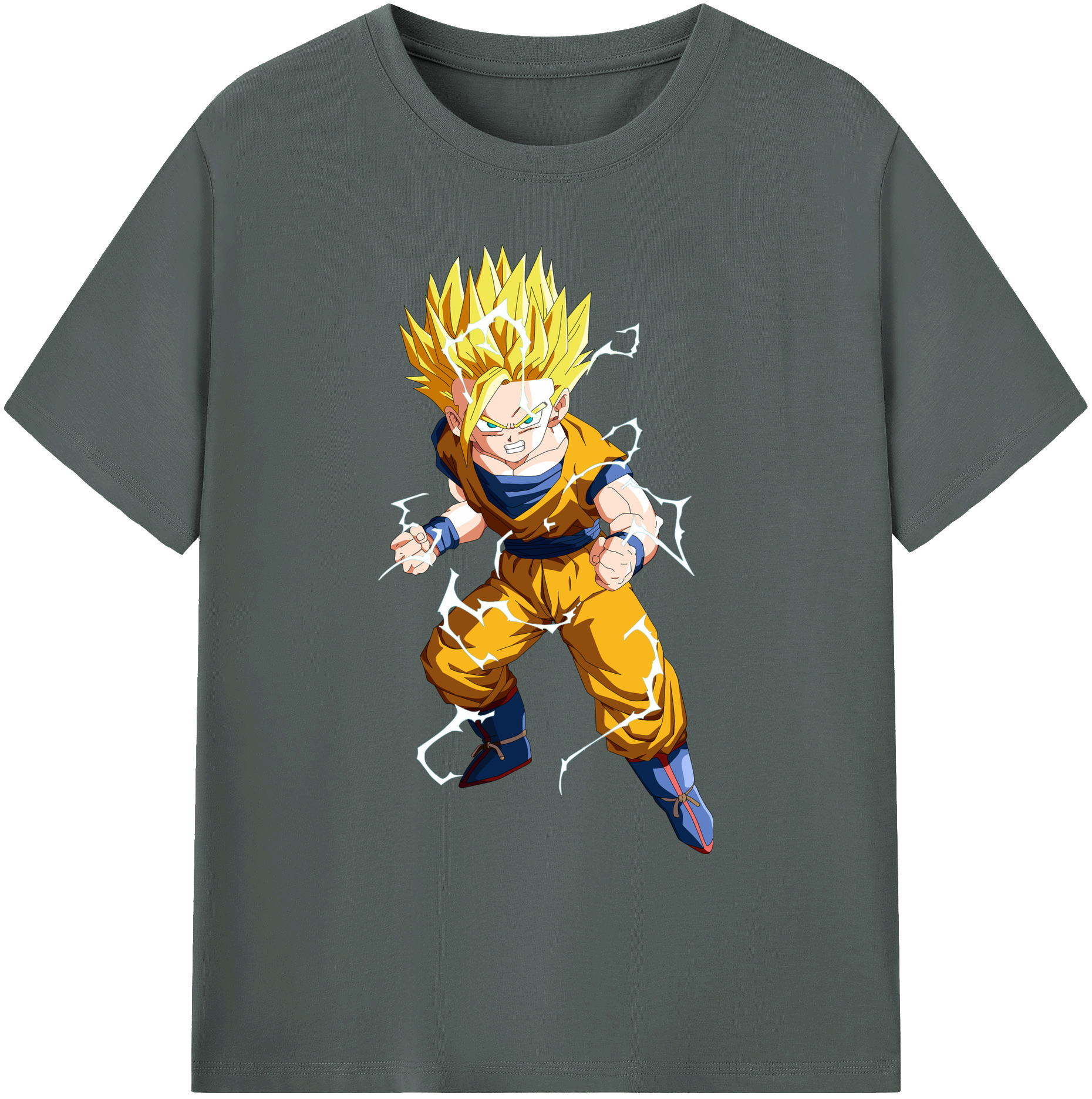 （画像用） ドラゴンボール 孫 悟飯（そんごはん）DRAGON BALL Son Gohan 綿100％ メンズ半袖Tシャツ｜肌触りやわらか＆通気性
